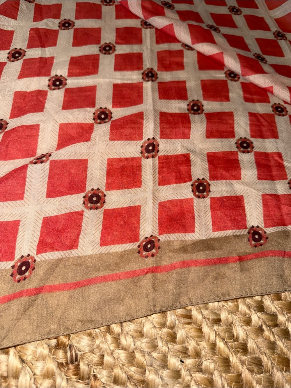 Lafayette accessories Geometric Check Scarf - Picture 6 of 6